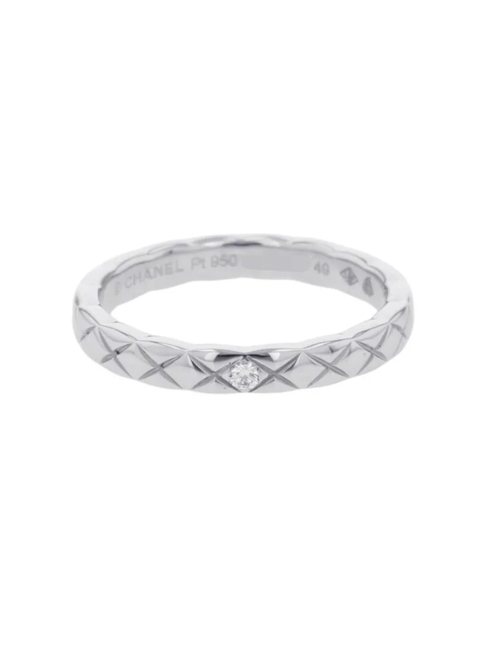 Chanel Ring Coco Crush Collection Marriage Small Diamond Platinum